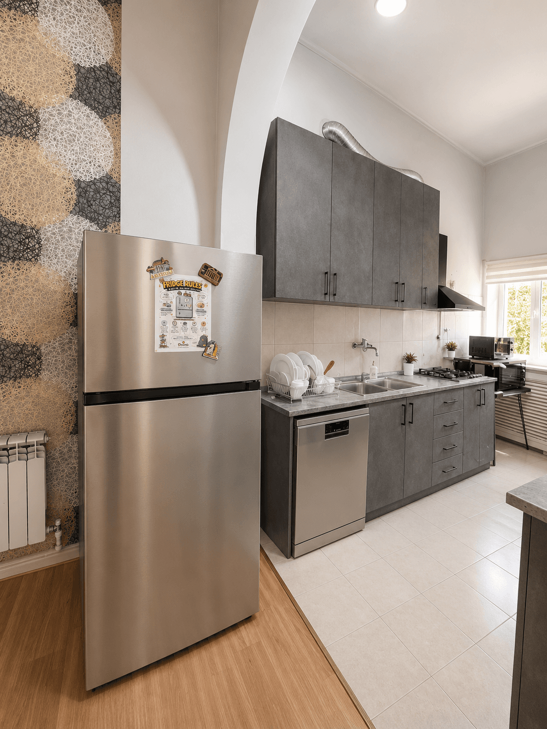 Fully equipped guest kitchen